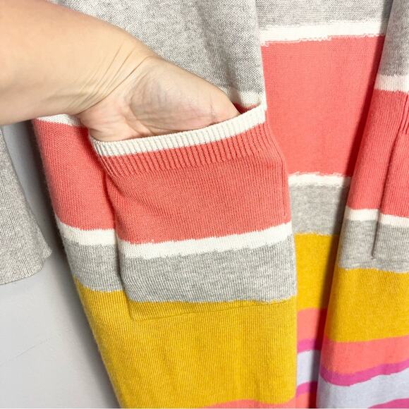 Wispr Sand Dune Maxi Cardigan Sweater Duster Open Front Multicolor Woman size M - Picture 4 of 9